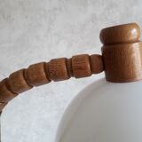 Wooden floor lamp, dutch design by steinhauer