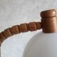 Lampadaire en bois, design hollandais par steinhauer