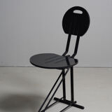 Set of 4 Italian folding chairs from the 1980s