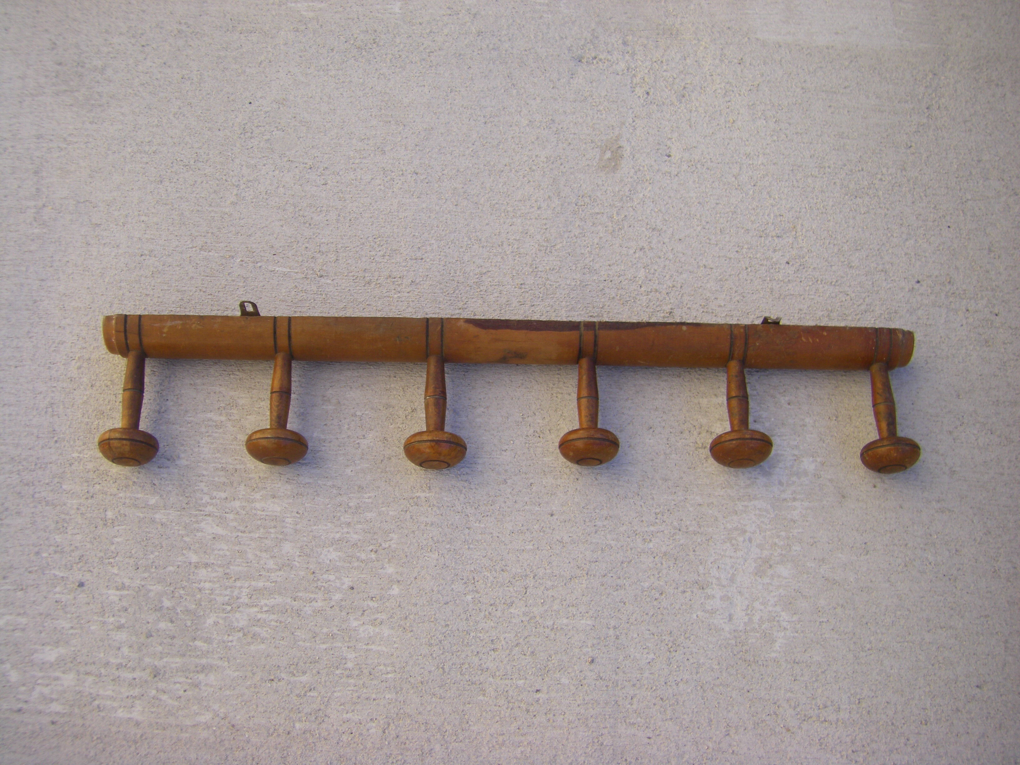 Vintage wall coat rack