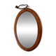 Mini antique walnut mirror from the 19th century.