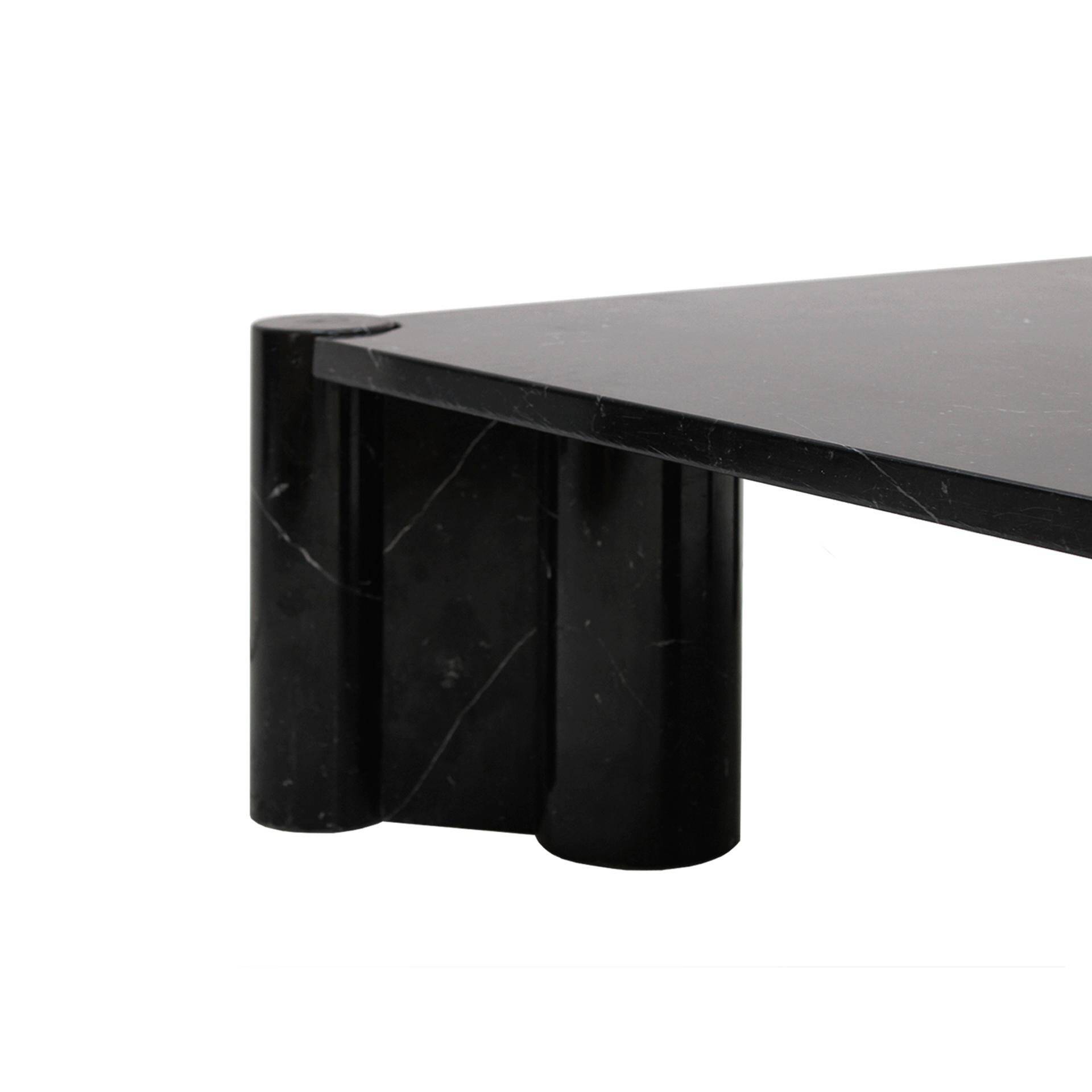 Gae Aulenti for Knoll Made of Black Marble Italian Square Coffee Table "Jumbo"