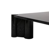 Gae Aulenti for Knoll Made of Black Marble Italian Square Coffee Table "Jumbo"