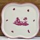 Old oval dish Gien model Paysages roses 1960 1971