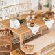 Wooden table "Rose"