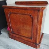 Beautiful small antique buffet in polished walnut.