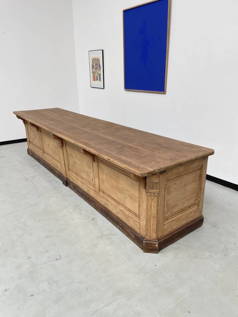 XXL oak and pine counter 350cm