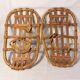 Pair of vintage bamboo snowshoes