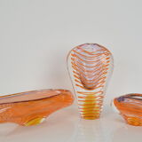 Set of Art Glass by Ivo Rozsypal,Czechoslovakia,1970's.