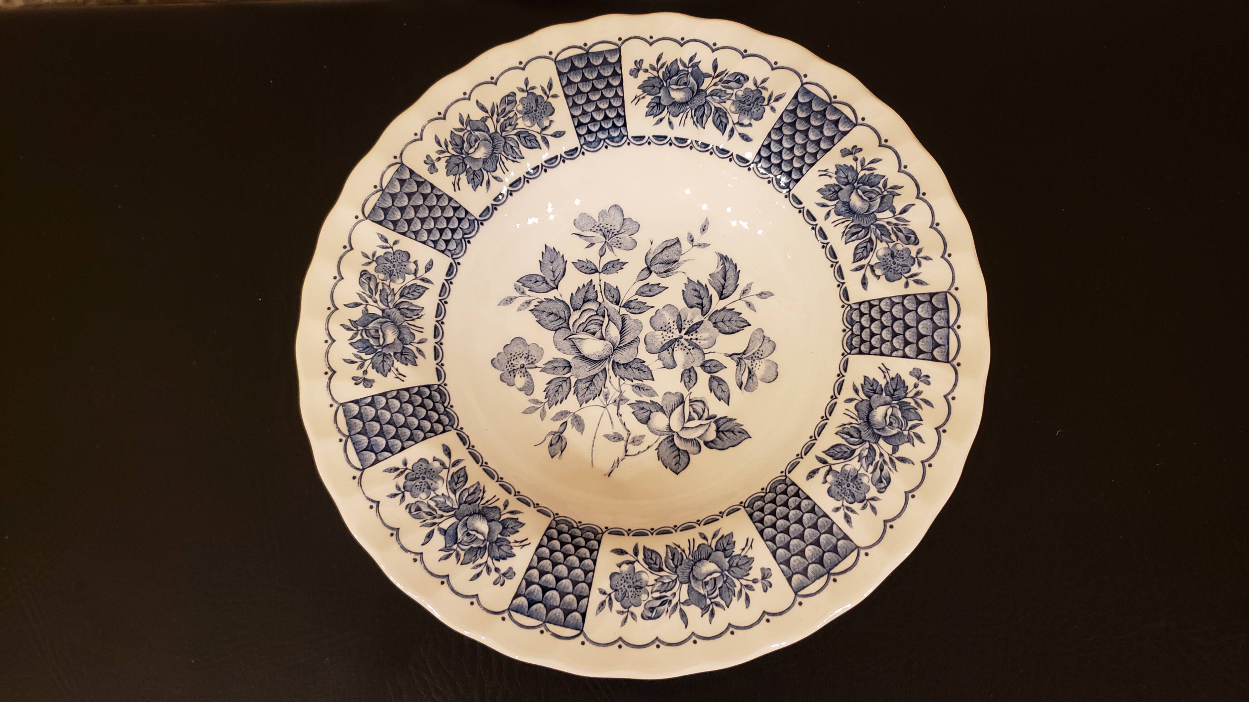 4 Melody Myott Ironstone soup plates 1982