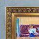 Mid-Century Modern "The Ensemble" Swedish Figurative Oil Painting, Framed