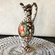 Carafe pitcher with handle, Vallauris style, sea foam, HYERES, vintage 60s