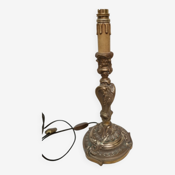 Louis XVI bronze lamp foot