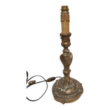 Pied de lampe en bronze Louis XVI