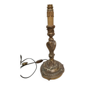 Pied de lampe en bronze Louis XVI