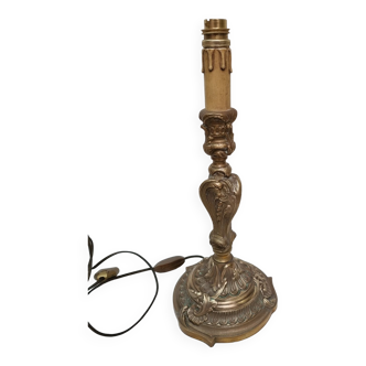 Louis XVI bronze lamp foot