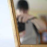 Vintage Deknudt mirror in gilded wood 45cm - labeled