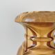 Vase vintage en bois artisanal : sculpture unique tournée sur bois, fleurs séchées