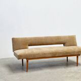 1970's German wooden sofa / daybed