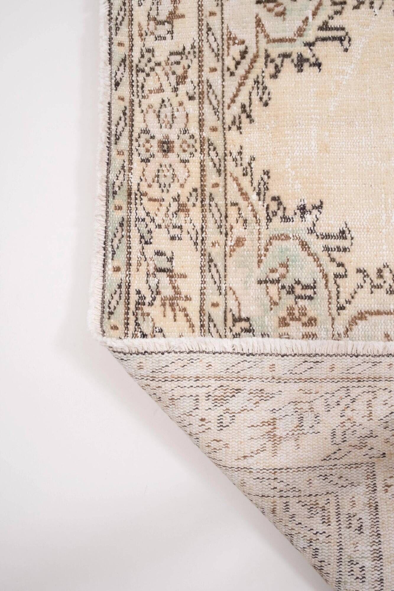 Vintage Turkish Oushak rug 182x296 cm