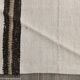 5x7 Turkish Hand-Woven Beige & Brown Striped Kilim Carpet, 144x202Cm