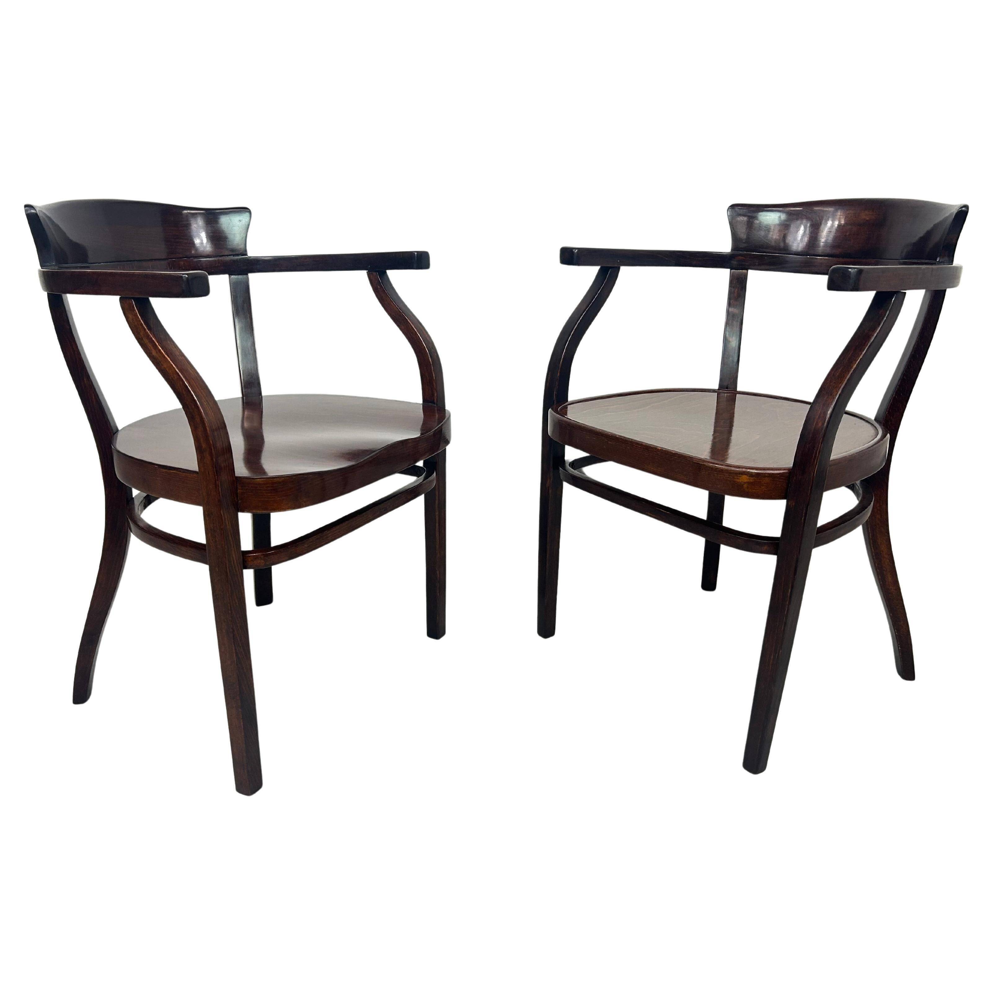 Office chairs no. 6048 and no. 6148 by Otto Wagner for Thonet