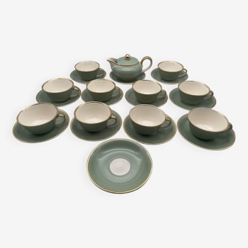 Villeroy and Boch tea and coffee service in water green porcelain