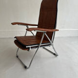 Authentic vintage reclining armchair