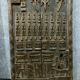 Central Africa around 1900 2 very large doors entirely carved iguanas,