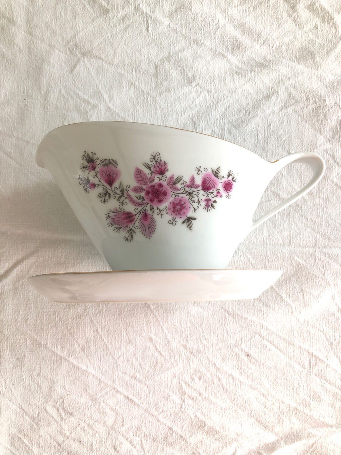 3 oval antique porcelain dishes kahla made a gdr (german)