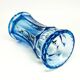 Art Deco vase, blue crystal, designed by K. Palda, Czechoslovakia, 1930s