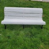 Slatted garden bench