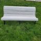 Slatted garden bench