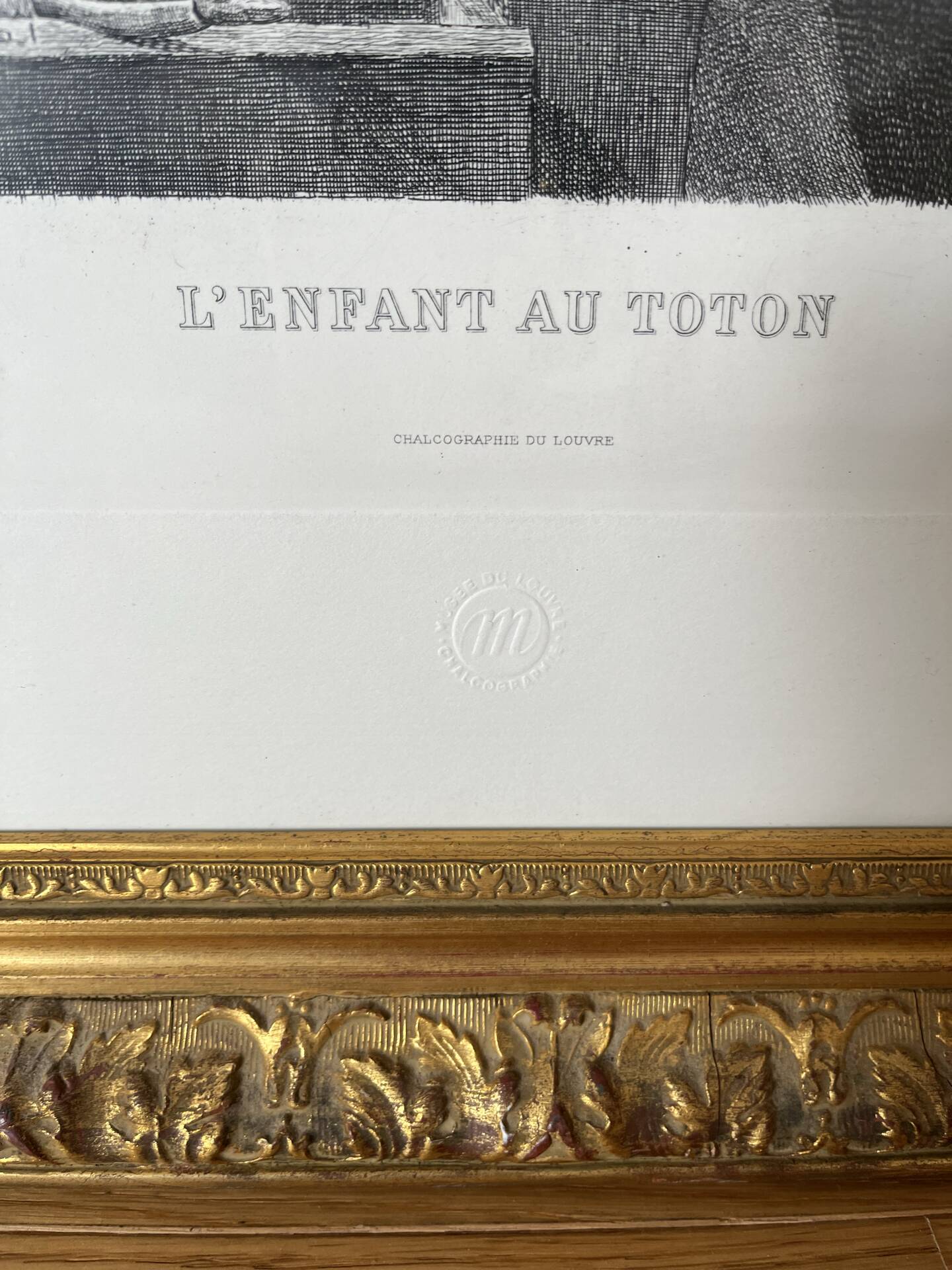 Chalcographie L’enfant de Chardin