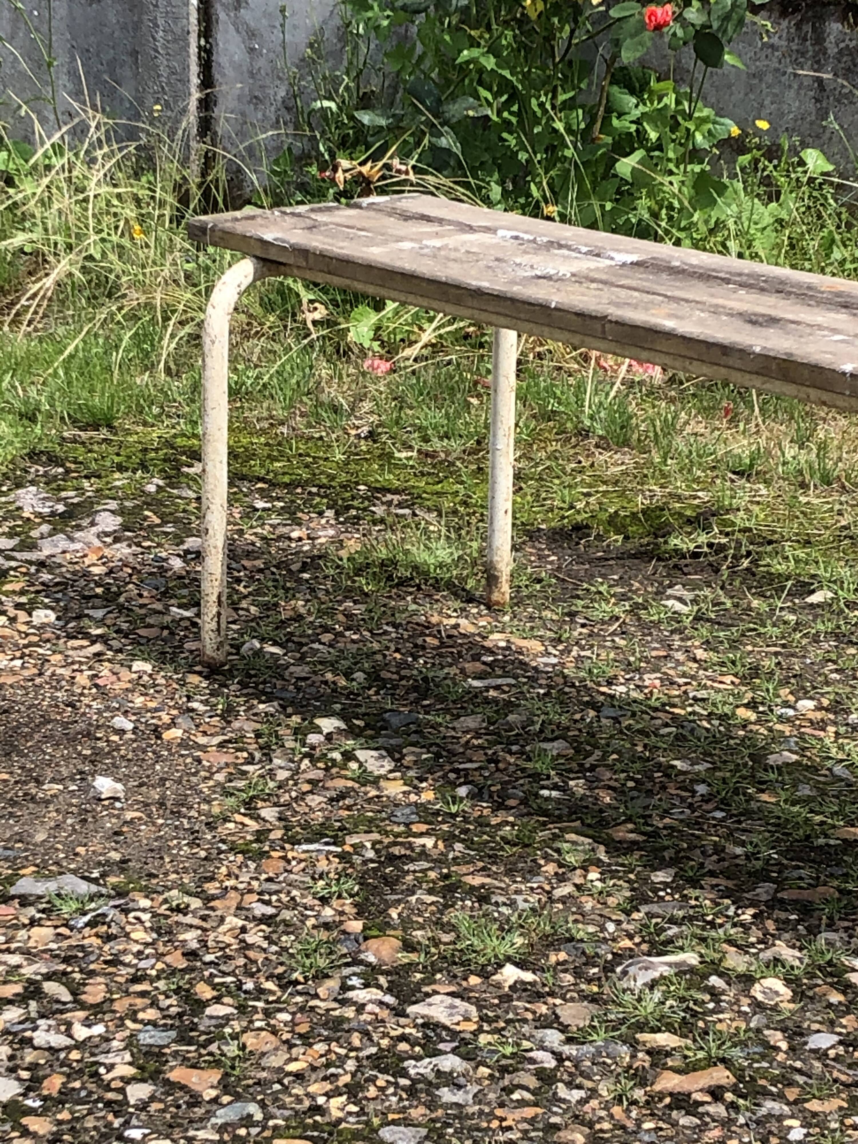 Vintage school bench