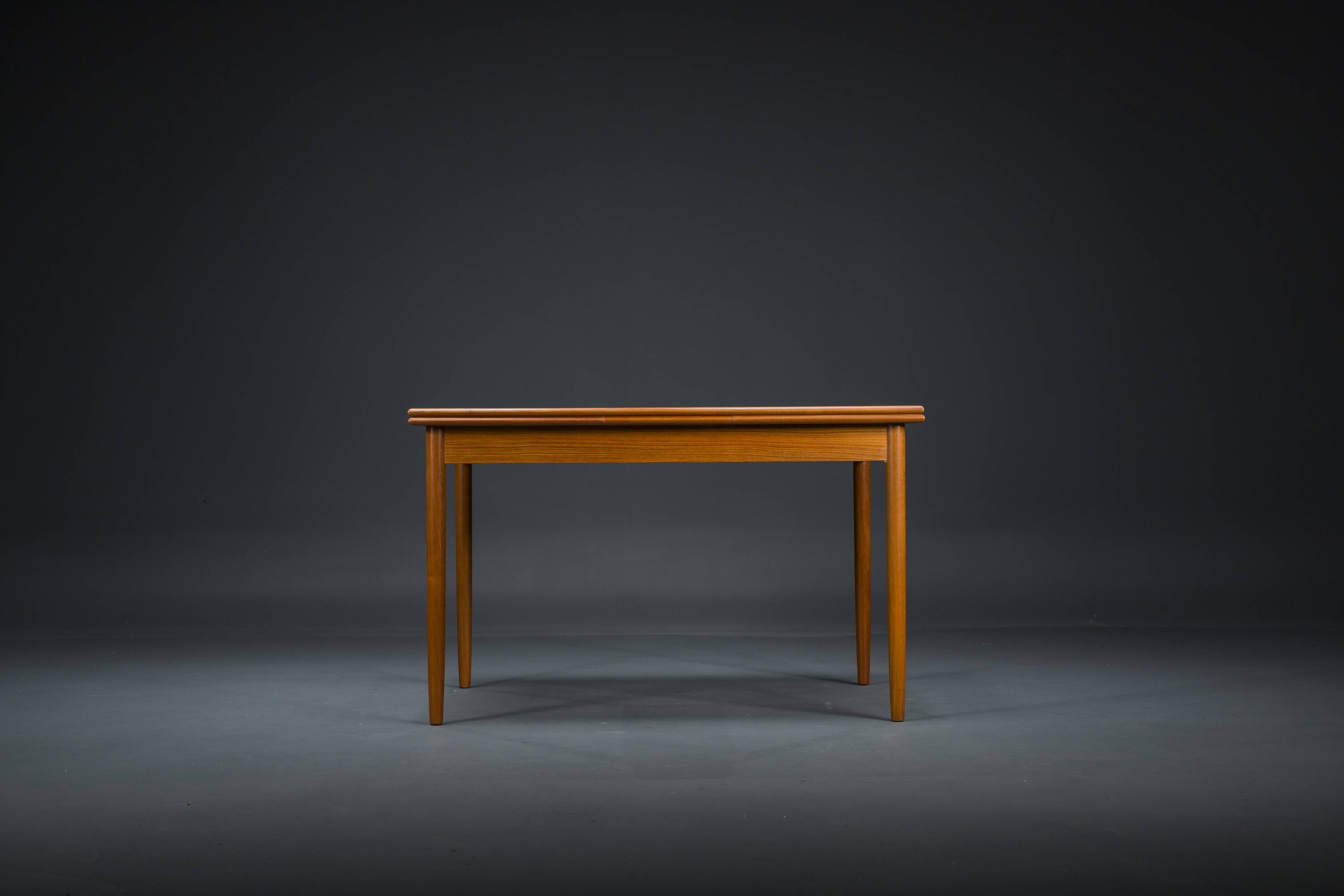 Vintage extendable teak dining table, Denmark, 1960s