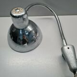Lamp with vice attachment workshop desk flexible chrome metal