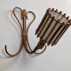 Rattan wall lights by Louis Sognot