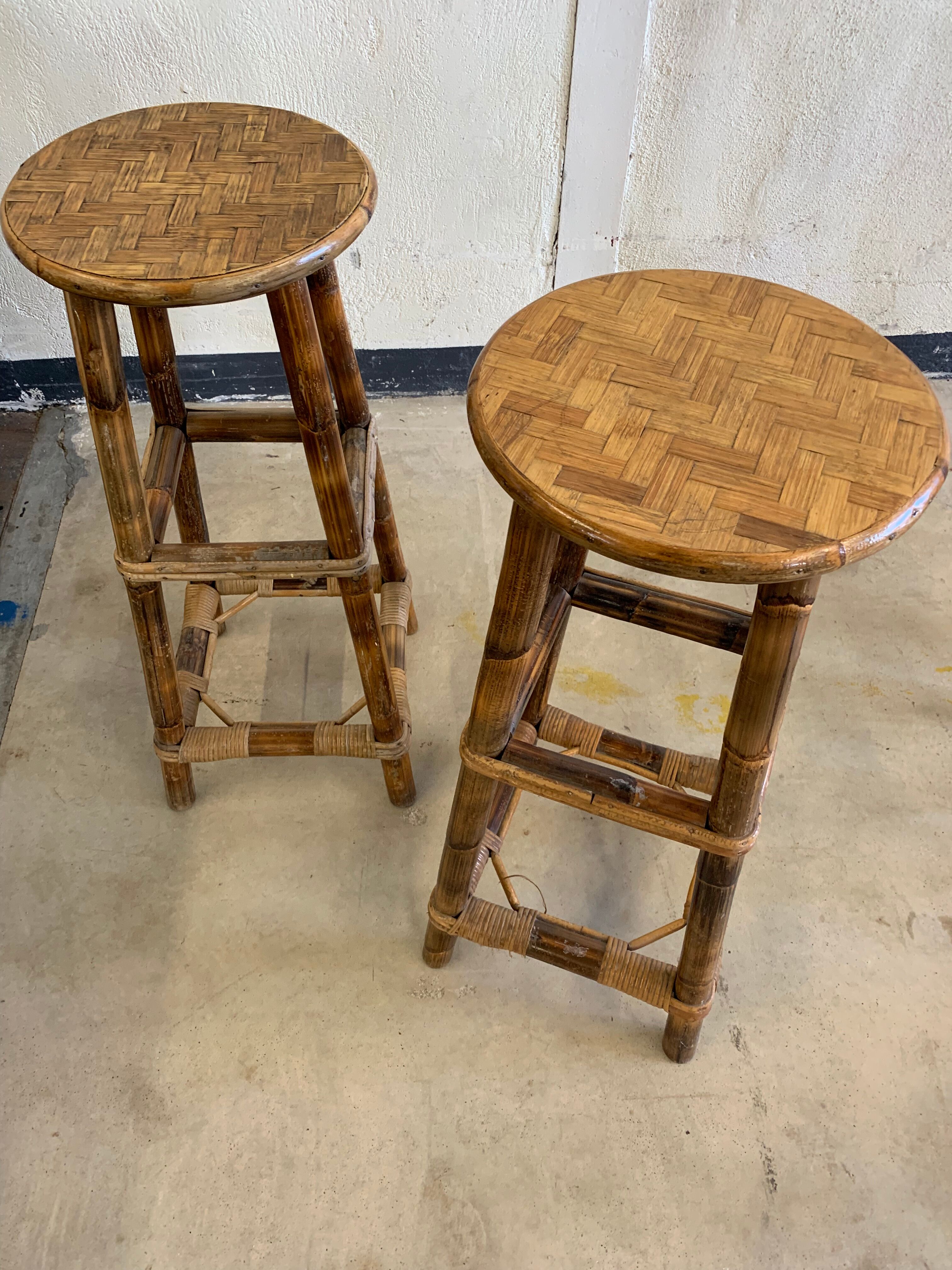 Rattan stools
