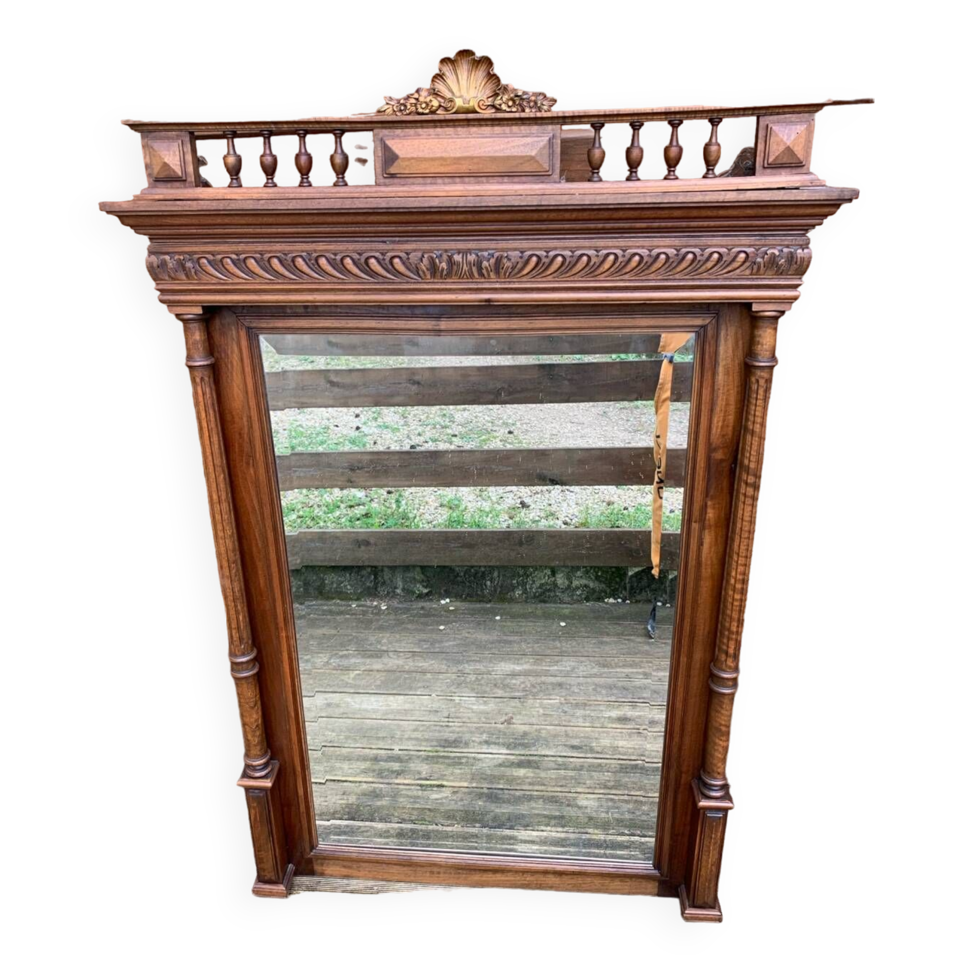 Louis XV style mirror/overmantel, 1950s