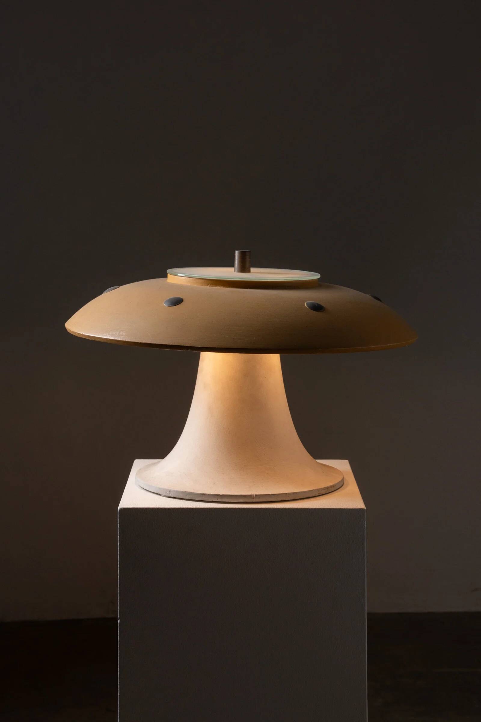 Huge vintage mushroom table lamp, 1960s