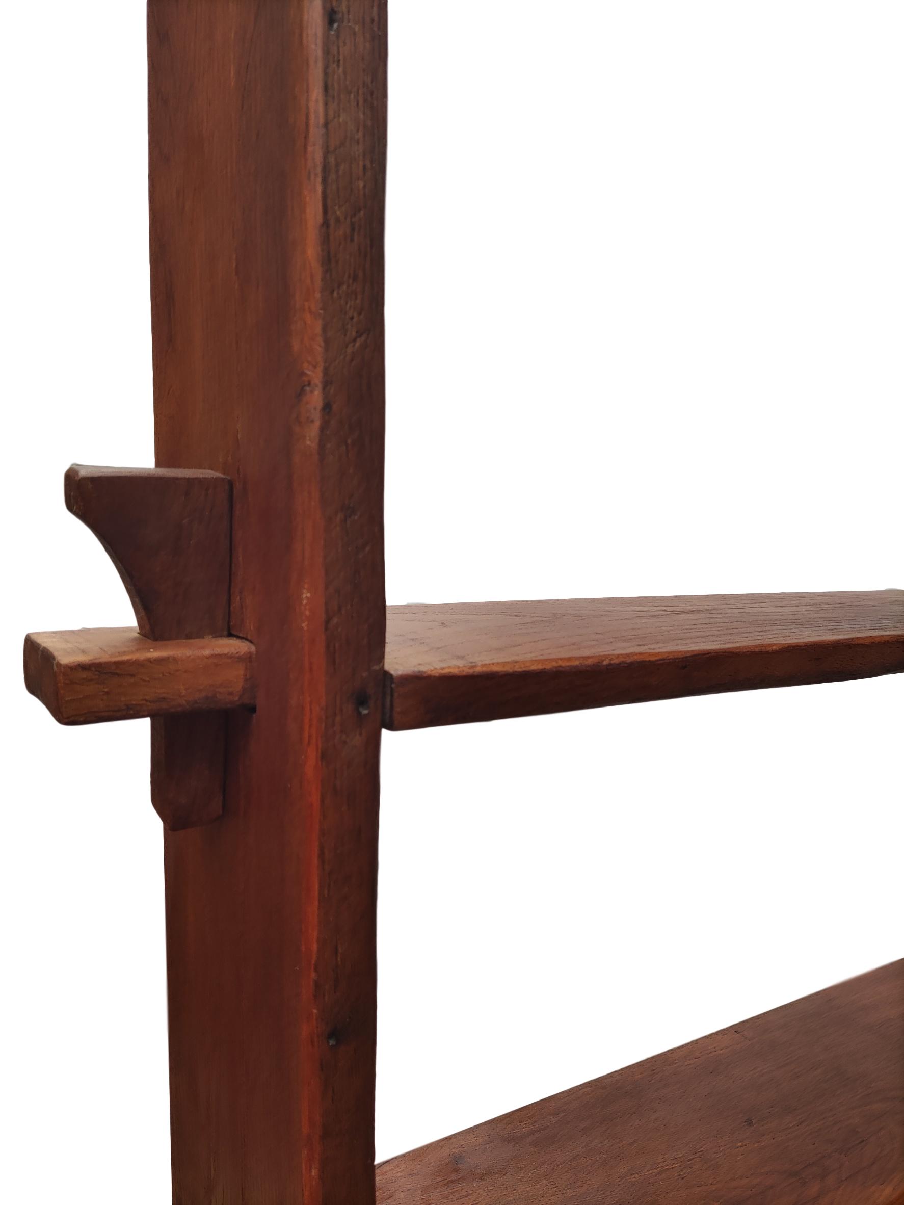Portable brutalist style shelf, 1930s