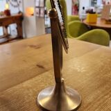 Brass standing mirror