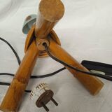 Vintage Rattan Tripod Lamp Base