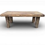 Vintage coffee table in sturdy wood / coffee table