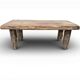 Vintage coffee table in sturdy wood / coffee table