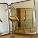 Antique barber's triptych mirror