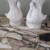 Pair of earthenware saturator vases