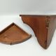 Rustic corner shelf one wooden drawer
