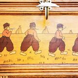 Art deco cloakroom coat rack